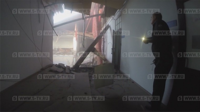 Первые кадры после обрушения кровли здания ИТМО в Петербурге