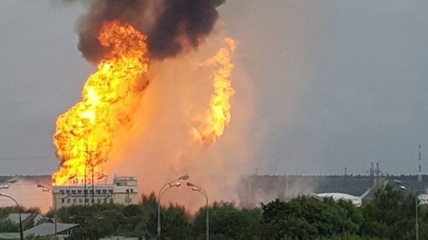 Момент взрыва на Северной ТЭЦ в Мытищах попал на видео