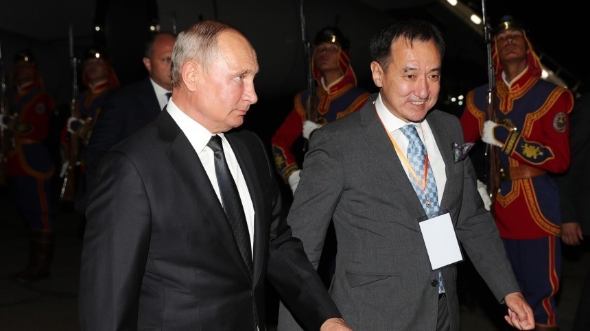 Владимир Путин прибыл в Монголию с официальным визитом
