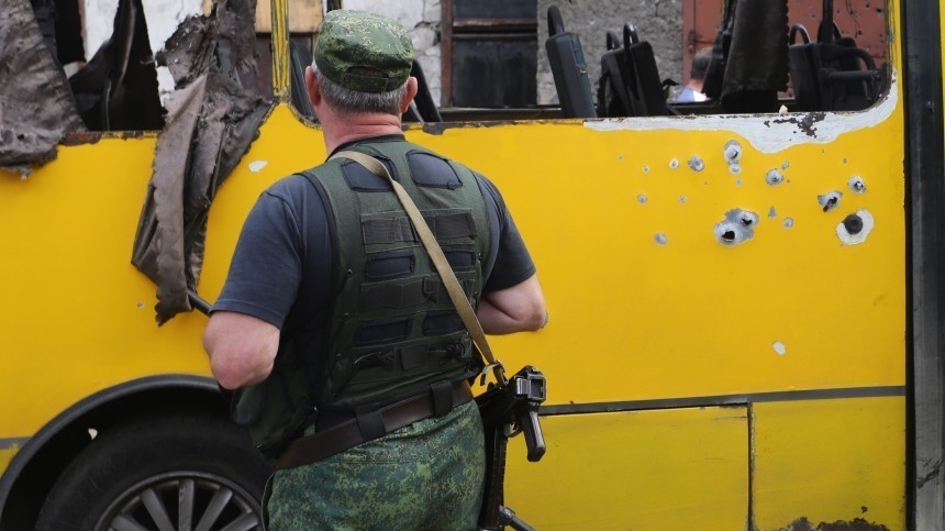 Народная милиция ДНР: Российские журналисты попали под обстрел в Ясиноватой