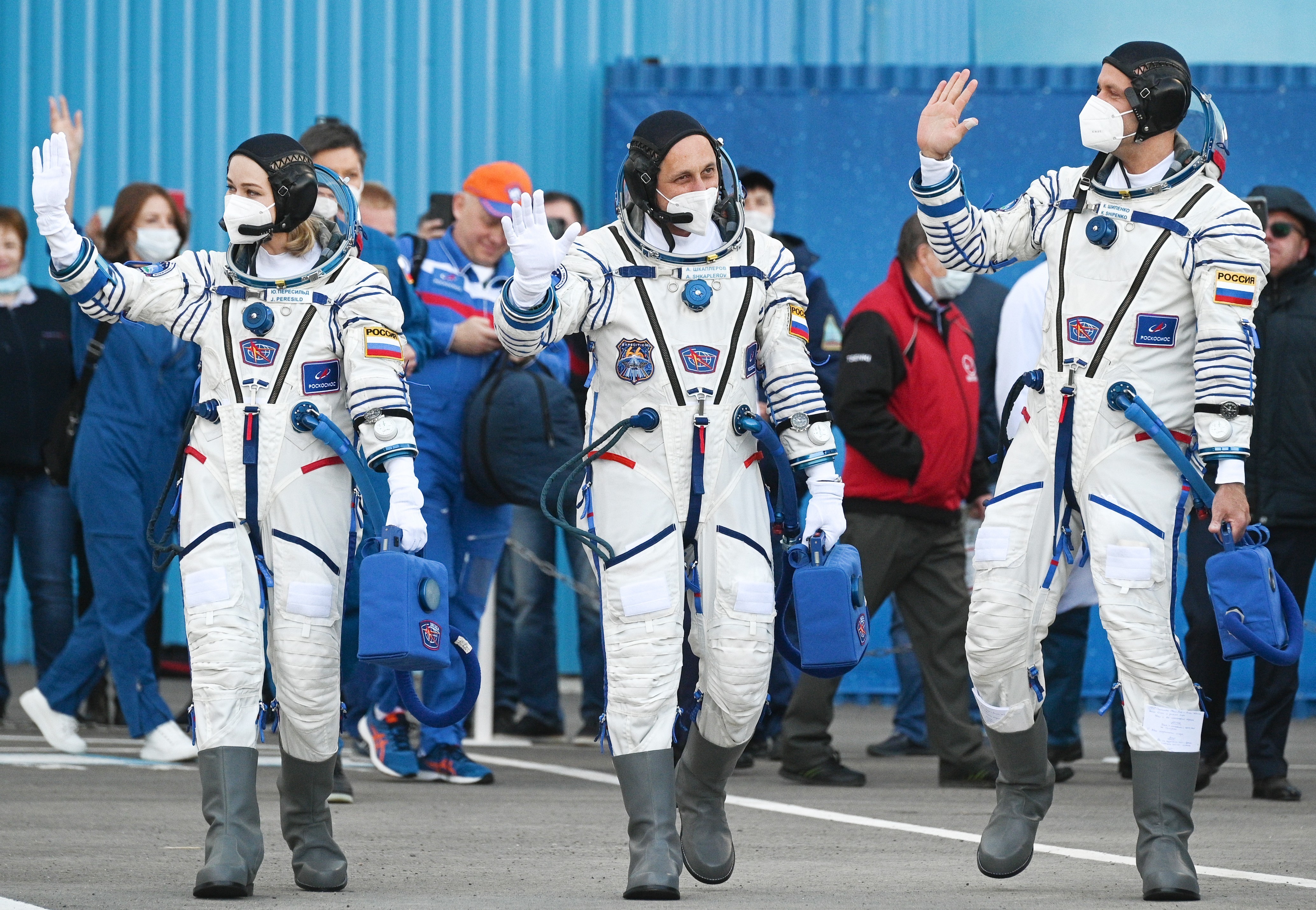 Космонавт совершивший самый длинный полет. Союз МС 19 Пересильд Шипенко.