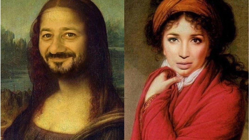 Мона Лиза Галустян: Российские знаменитости на известных картинах