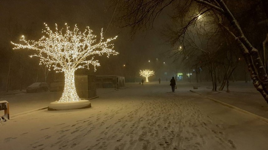 «Давайте нарядим елку!» — Москву накрыла мартовская метель