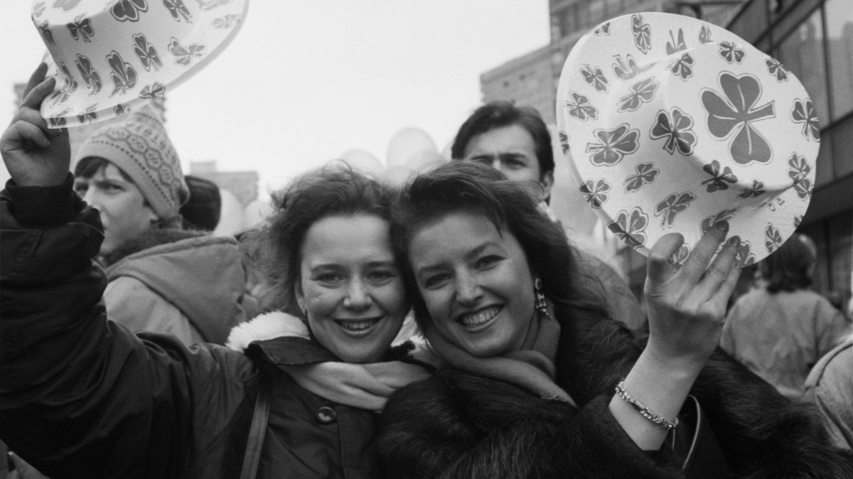 Празднование Дня святого Патрика в Москве, 1992 год 