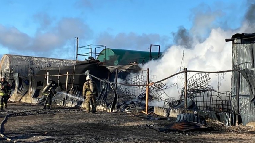 Языки пламени и клубы едкого дыма: лакокрасочный завод сгорел в Ленобласти