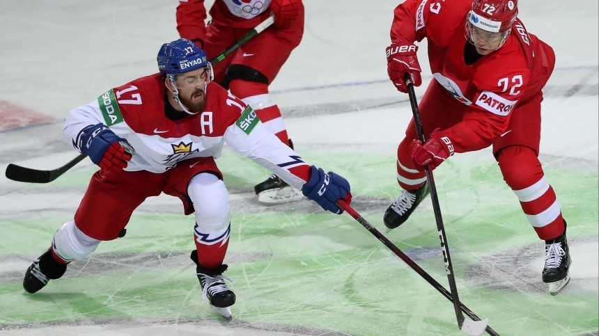 Россия обыграла Чехию в первом матче Чемпионата мира по хоккею в Риге 4:3