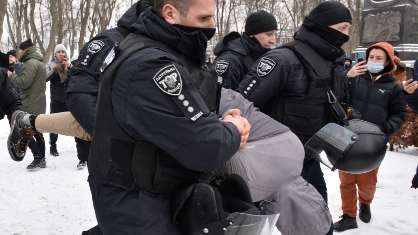 В Киеве произошли потасовки между предпринимателями и полицией