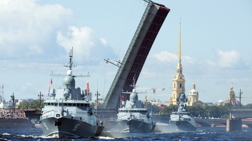 Опубликована схема прохода кораблей на День ВМФ в Петербурге