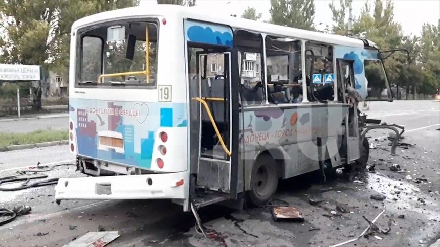 Три человека погибли от снаряда ВСУ, попавшего в рейсовый автобус