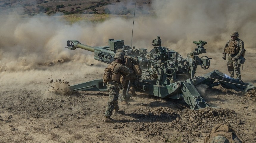 Российские артиллеристы уничтожили гаубицу США возле Харькова