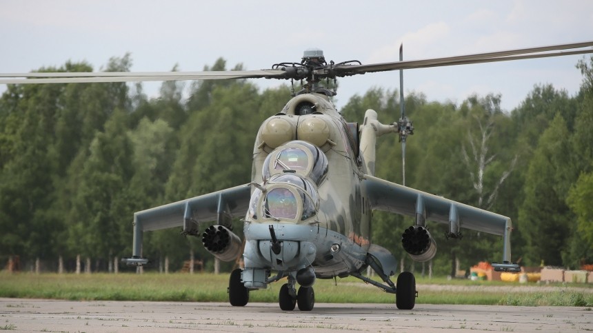 Экипажи российских Ми-24 уничтожили опорные пункты ВСУ на предельно малой высоте
