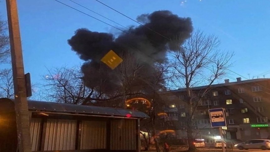 Военный самолет рухнул в Иркутске во время испытаний