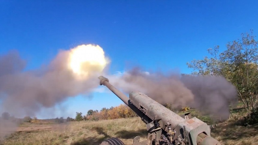 Точно в цель: артиллерия ВДВ ликвидировала около 50 украинских боевиков и технику ВСУ