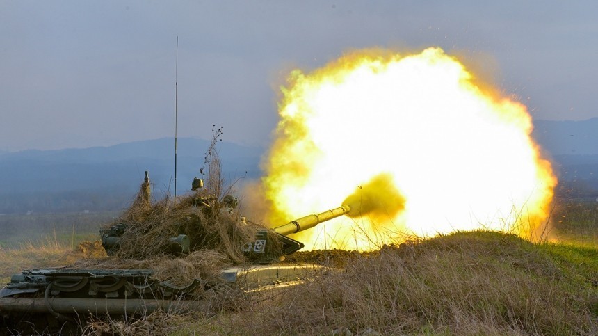 За пацанов!  как российские танкисты уничтожают позиции боевиков на Украине