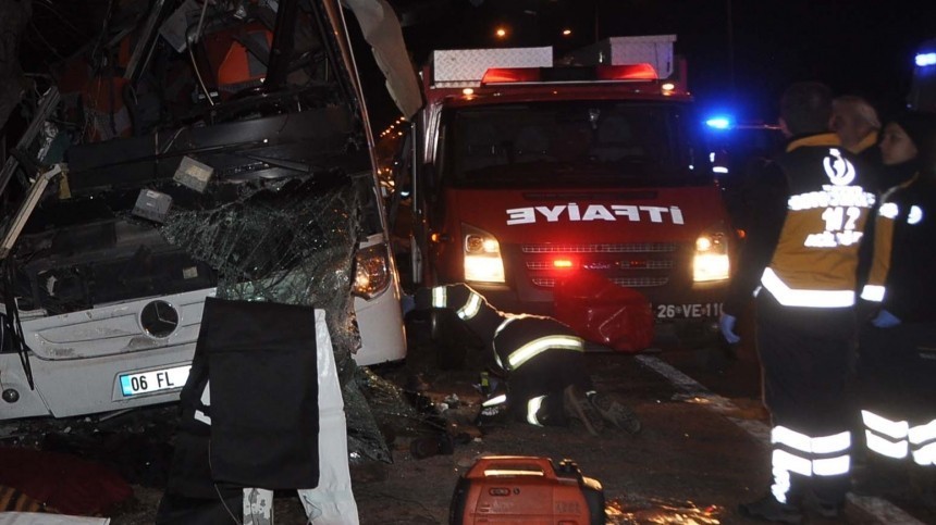 Семь человек погибли в смертельном ДТП с автобусом в Турции
