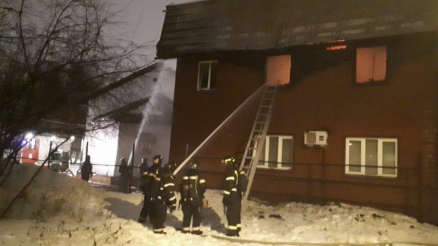 В Москве произошел пожар на территории храма Иоанна Кронштадтского