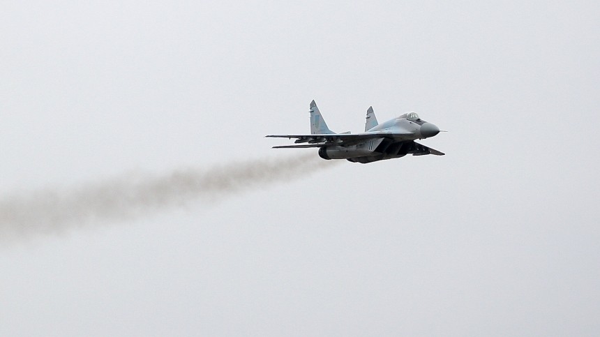 Российская авиация сбила украинский самолет МиГ-29 в районе Красноармейска в ДНР