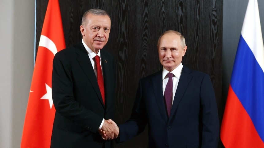 Путин поздравил президента Турции Эрдогана с днем рождения
