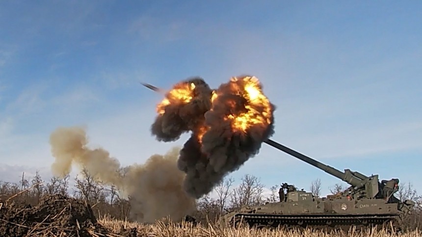 Российская артиллерия уничтожила гаубицу ВСУ Д-30 в районе Ромашково