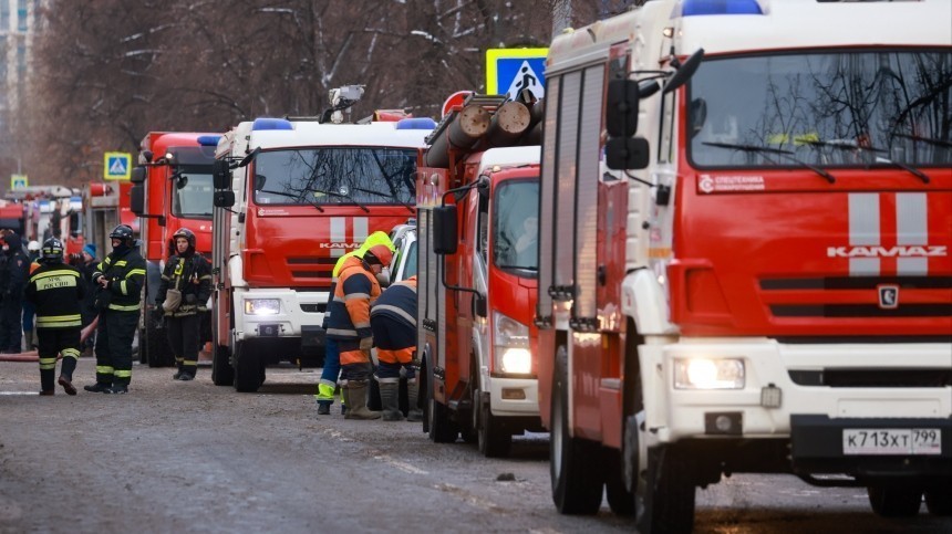В детской больнице в Москве произошел пожар