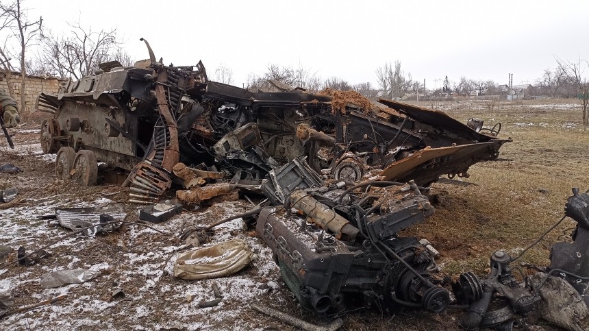Российские военные уничтожили РСЗО БМ-21 ВСУ и трех боевиков под Херсоном