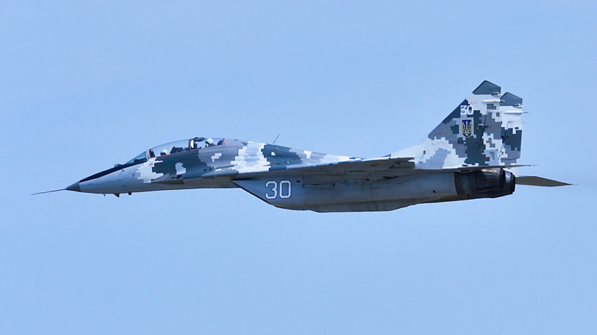 Российские войска уничтожили украинский самолет МиГ-29