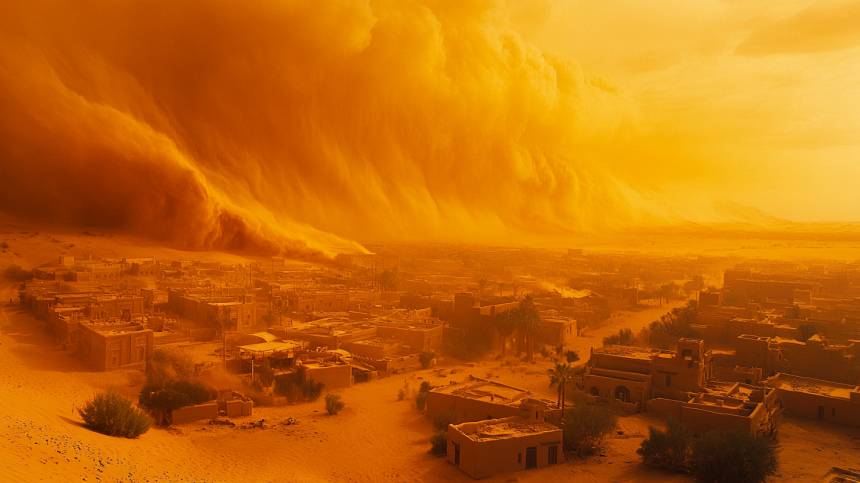 Более 1800 случаев удушья зафиксировано из-за песчаной бури в Ираке