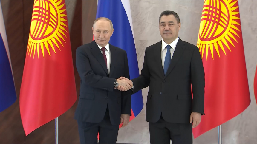 Путин прибыл в резиденцию Ынтымак Ордо для переговоров с Жапаровым