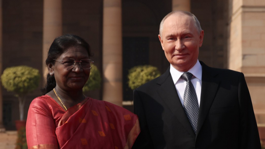 Путин начал встречу с президентом Индии Дроупади Мурму