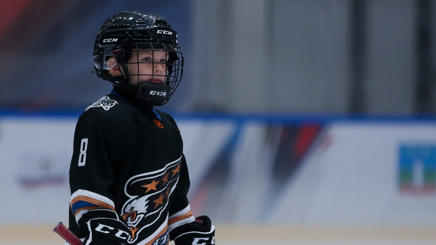 Семилетний сын Александра Овечкина впервые сыграл на арене Вашингтон Кэпиталз