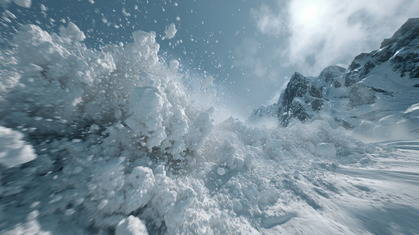 В горах Грузии на туристов сошла лавина