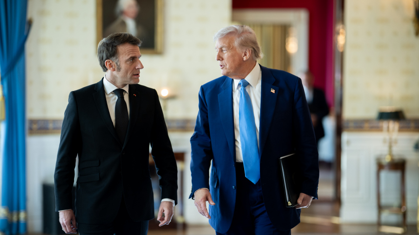 Опубликован разговор Трампа и Макрона о согласии Зеленского на прекращение огня