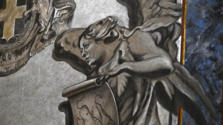 Фреску с ангелом-Мелони в римской церкви вернут к оригинальному виду