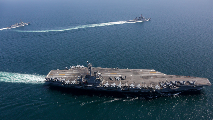 Reuters сообщило о ликвидации летевшего к авианосцу ВС США дрона Ирана