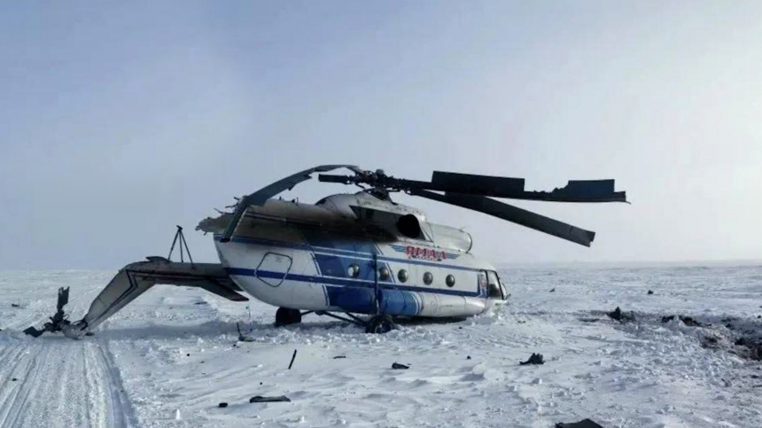 Вертолет Ми-8 совершил жесткую посадку в Ямало-Ненецком автономном округе