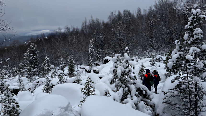 Следов нет: Усольцевых искали на вертолетной площадке в Кутурчинском белогорье