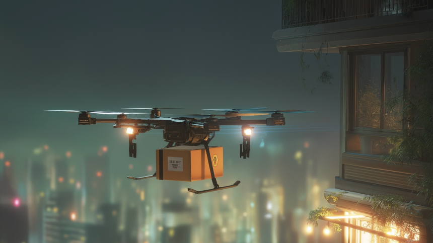 Через четыре года дроны будут доставлять пиццу: в России анонсировали массовую замену курьеров