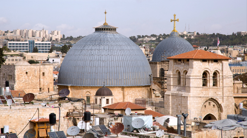 Схождение Благодатного огня в Иерусалиме прямая трансляция