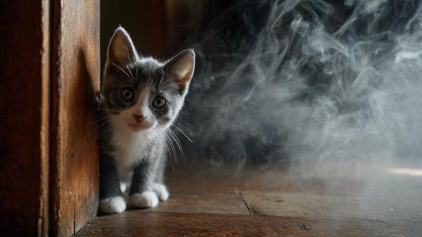 Укус кота спас хозяйку от смерти в пожаре в Удмуртии