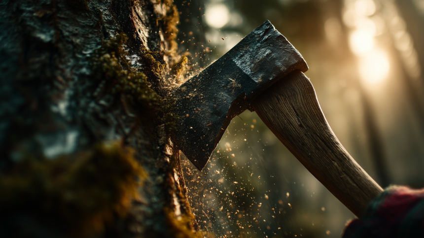 Подрядчики вырубили десятки деревьев в Шервудском лесу, где жил Робин Гуд