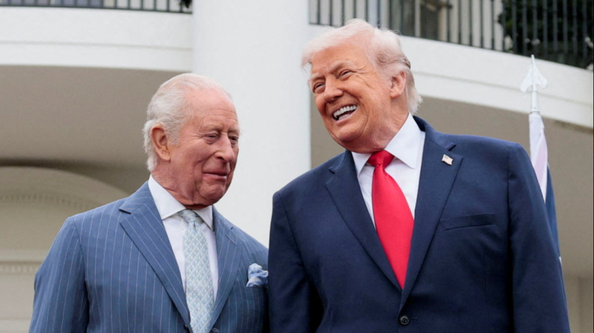 Король Карл III пошутил о сожжении Белого дома на встрече с Дональдом Трампом